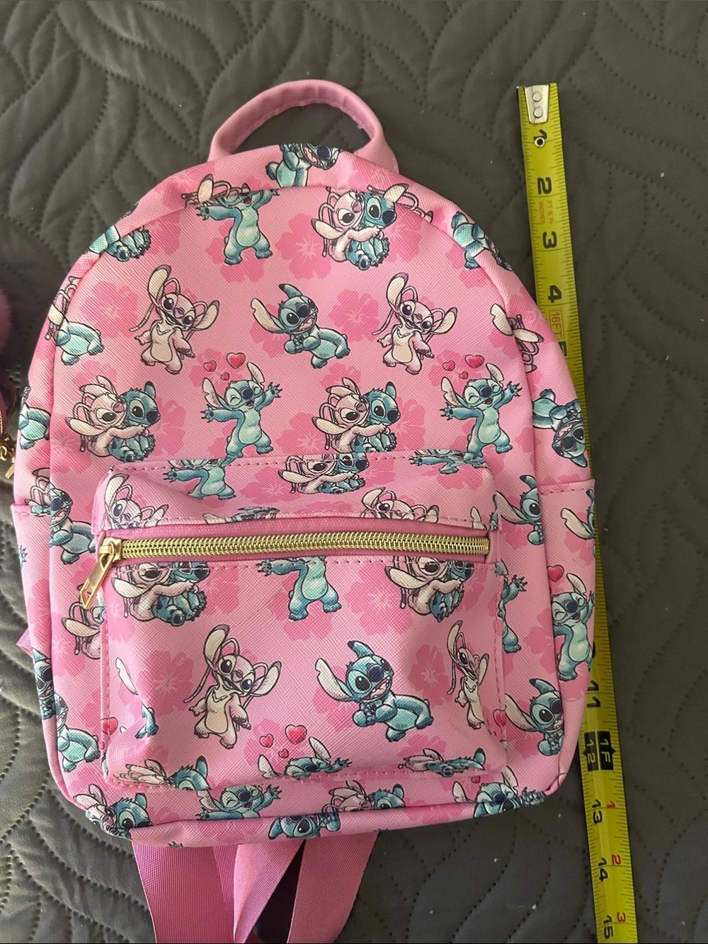 NWOT- 12” Pink STITCH Backpack
